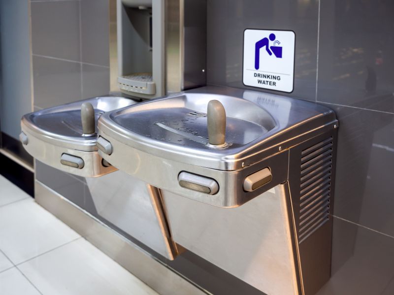drinking fountain installation